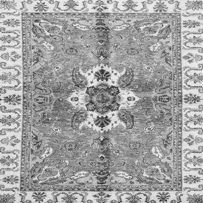 Square Abstract Gray Modern Rug, abs3191gry