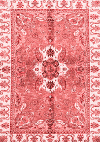 Abstract Red Modern Rug, abs3191red