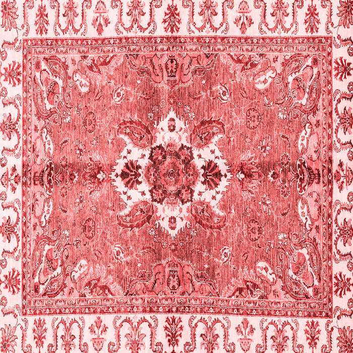 Machine Washable Abstract Red Modern Rug, wshabs3191red
