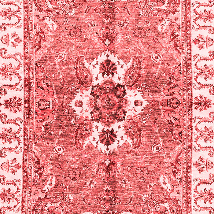 Machine Washable Abstract Red Modern Rug, wshabs3191red