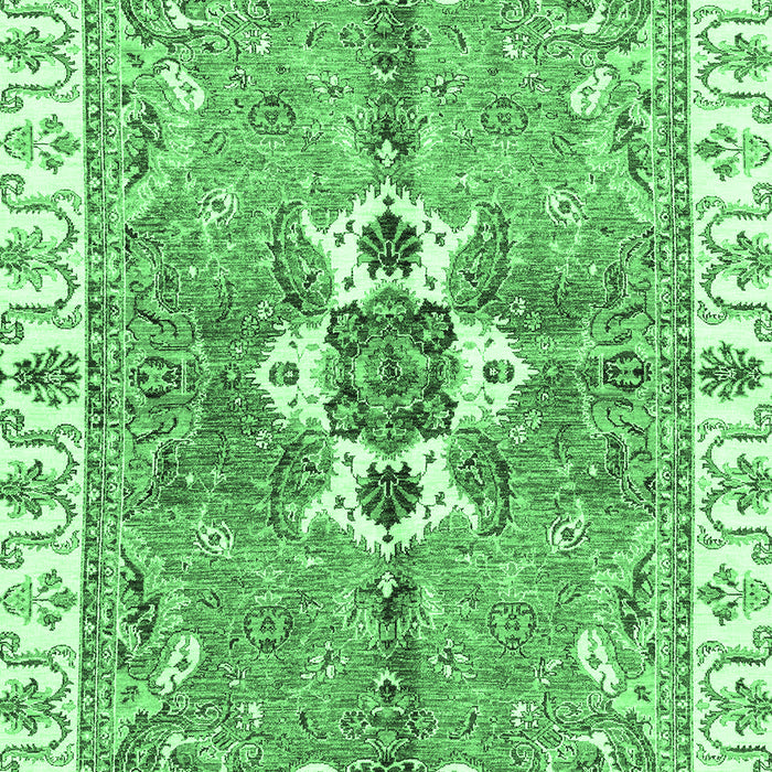 Machine Washable Abstract Emerald Green Modern Area Rugs, wshabs3191emgrn