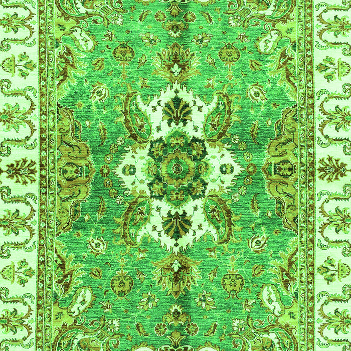 Machine Washable Abstract Green Modern Area Rugs, wshabs3191grn