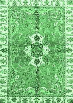Abstract Emerald Green Modern Rug, abs3191emgrn