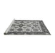 Sideview of Machine Washable Oriental Gray Traditional Rug, wshabs3192gry