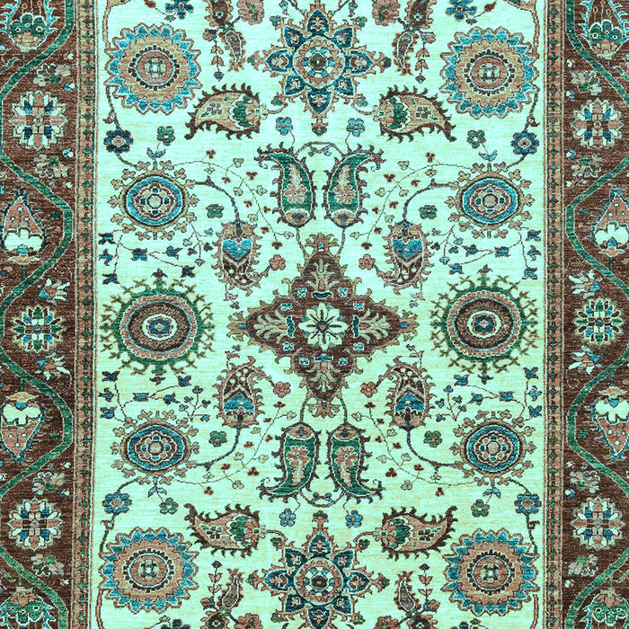 Oriental Light Blue Traditional Rug, abs3192lblu