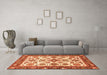 Machine Washable Oriental Orange Traditional Area Rugs in a Living Room, wshabs3192org