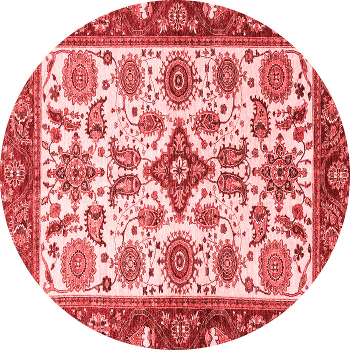 Machine Washable Oriental Red Traditional Rug, wshabs3192red