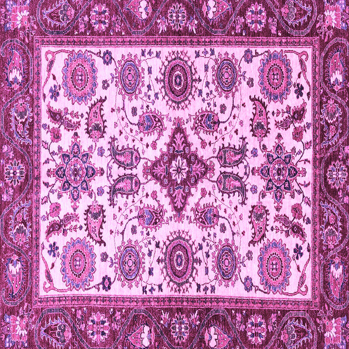 Square Oriental Purple Traditional Rug, abs3192pur