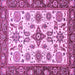 Square Oriental Purple Traditional Rug, abs3192pur