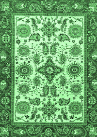 Oriental Emerald Green Traditional Rug, abs3192emgrn