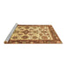 Sideview of Machine Washable Oriental Brown Traditional Rug, wshabs3192brn