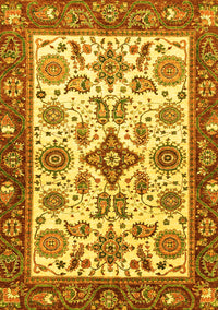 Oriental Yellow Traditional Rug, abs3192yw