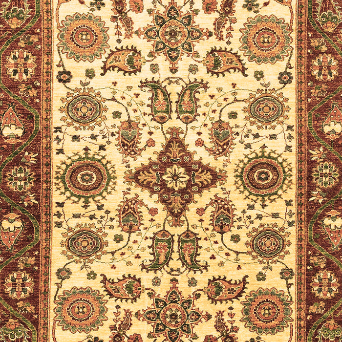 Machine Washable Oriental Brown Traditional Rug, wshabs3192brn