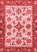 Oriental Red Traditional Area Rugs