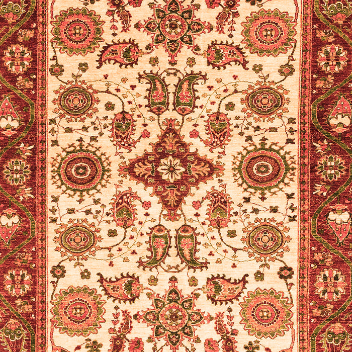 Oriental Orange Traditional Rug, abs3192org
