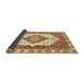 Sideview of Abstract Brown Gold Modern Rug, abs3193