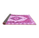 Sideview of Abstract Purple Modern Rug, abs3193pur