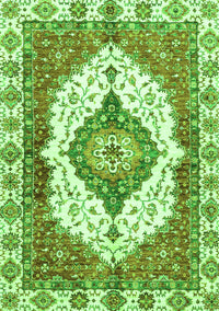 Abstract Green Modern Rug, abs3193grn