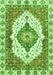 Abstract Green Modern Rug, abs3193grn