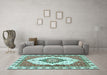 Machine Washable Abstract Light Blue Modern Rug in a Living Room, wshabs3193lblu