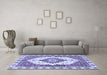 Machine Washable Abstract Blue Modern Rug in a Living Room, wshabs3193blu