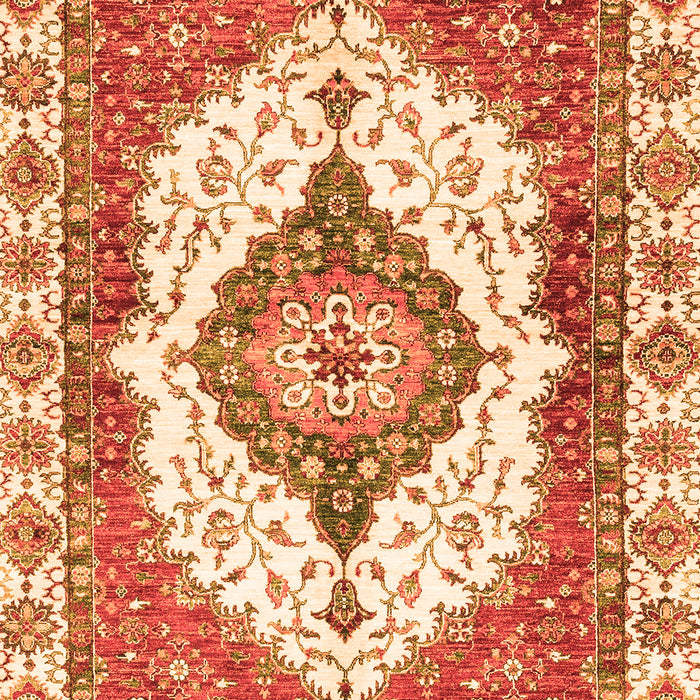 Abstract Orange Modern Rug, abs3193org