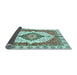 Sideview of Abstract Light Blue Modern Rug, abs3193lblu