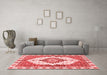 Modern Red Washable Rugs