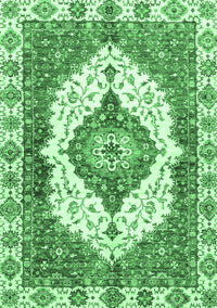 Abstract Emerald Green Modern Rug, abs3193emgrn