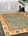 Machine Washable Abstract Red Rug in a Family Room, wshabs3194