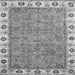 Square Oriental Gray Traditional Rug, abs3194gry