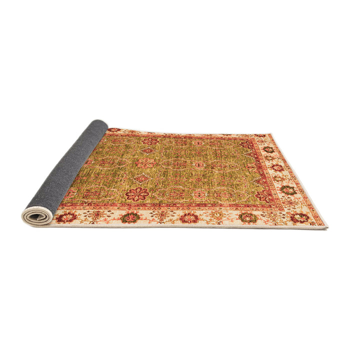 Sideview of Oriental Orange Traditional Rug, abs3194org
