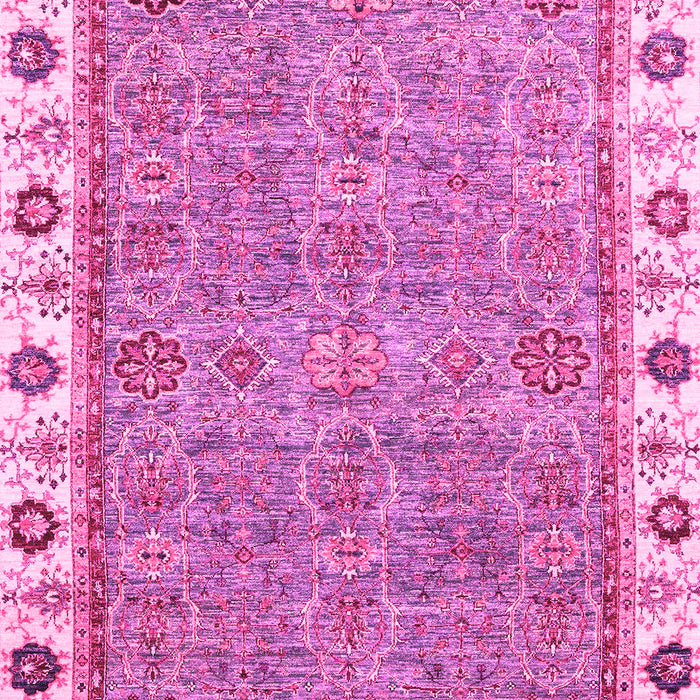Machine Washable Oriental Pink Traditional Rug, wshabs3194pnk