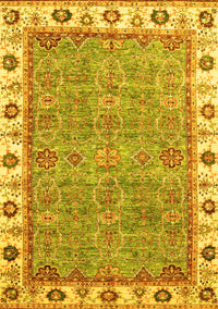 Oriental Yellow Traditional Rug, abs3194yw