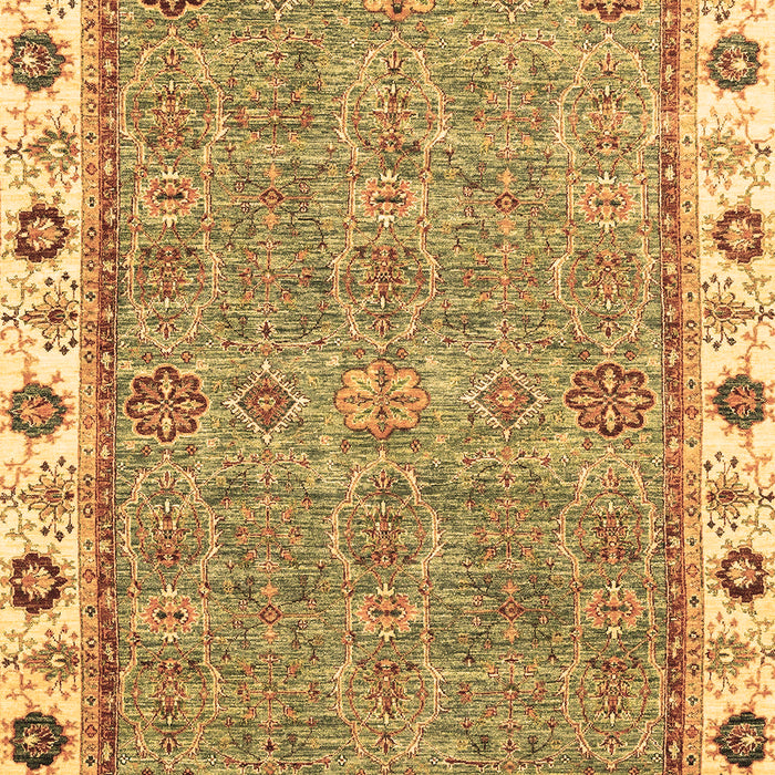 Machine Washable Oriental Brown Traditional Rug, wshabs3194brn