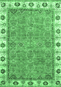 Oriental Emerald Green Traditional Rug, abs3194emgrn