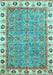 Oriental Light Blue Traditional Rug, abs3194lblu