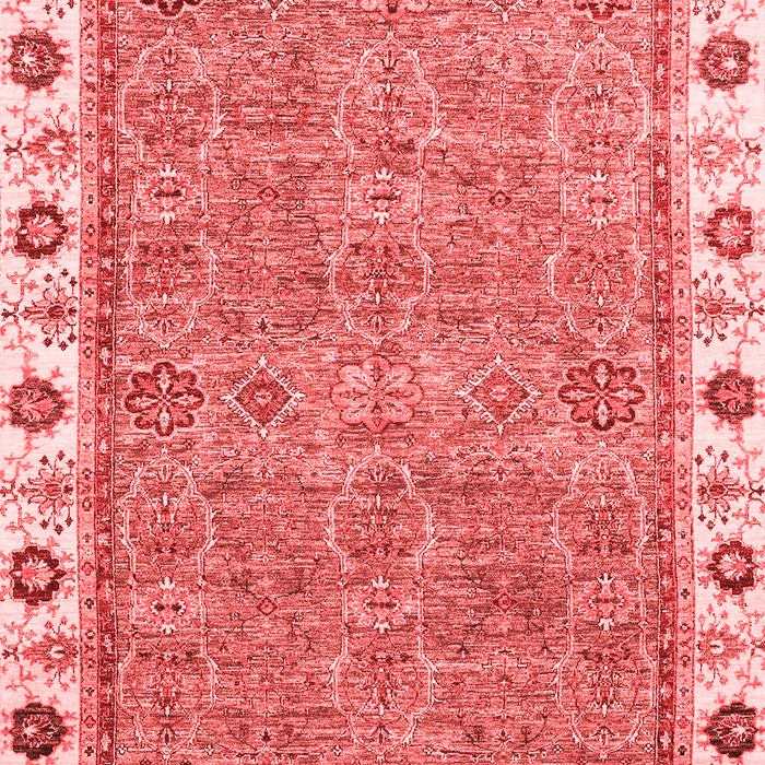Machine Washable Oriental Red Traditional Rug, wshabs3194red