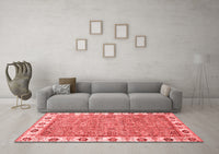 Machine Washable Oriental Red Traditional Rug, wshabs3194red