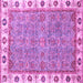 Square Oriental Purple Traditional Rug, abs3194pur