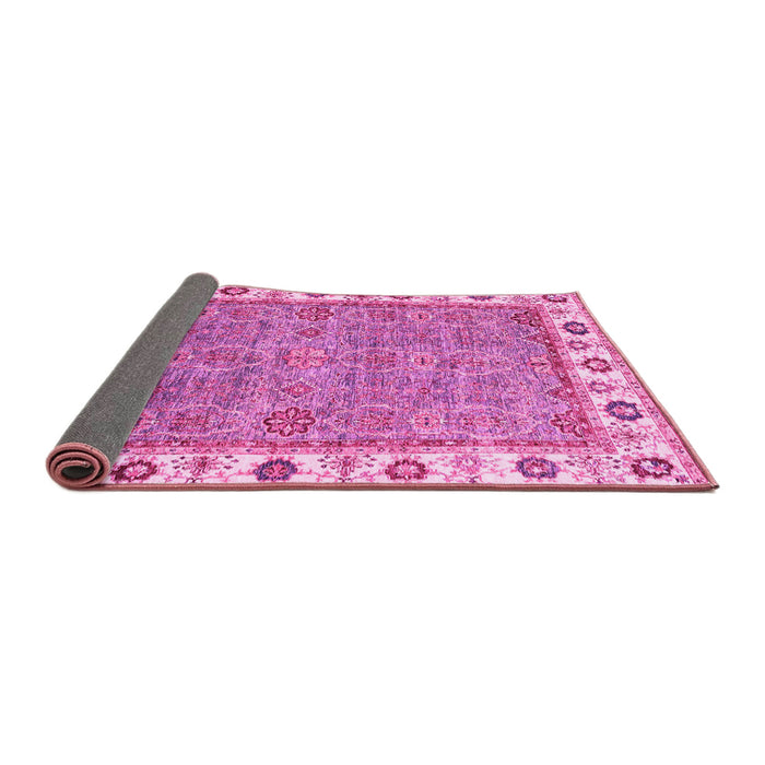 Sideview of Oriental Pink Traditional Rug, abs3194pnk