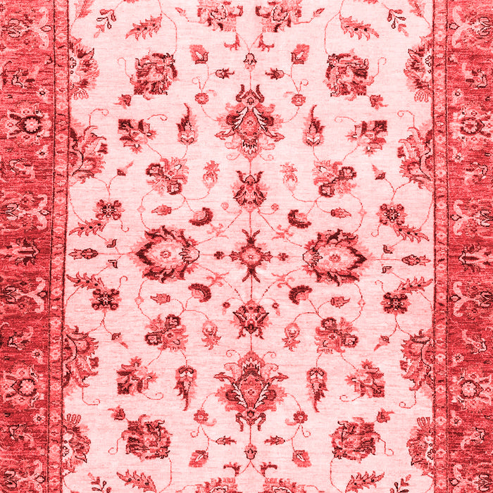 Machine Washable Oriental Red Traditional Rug, wshabs3195red