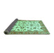 Sideview of Oriental Turquoise Traditional Rug, abs3195turq