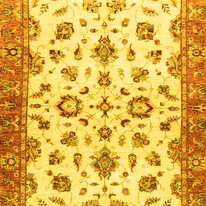 Oriental Yellow Traditional Rug, abs3195yw