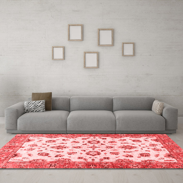 Traditional Red Washable Rugs