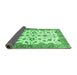 Sideview of Oriental Emerald Green Traditional Rug, abs3195emgrn