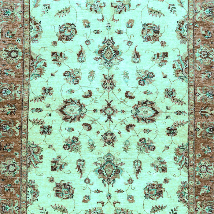 Oriental Light Blue Traditional Rug, abs3195lblu