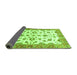 Sideview of Oriental Green Traditional Rug, abs3195grn