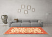 Machine Washable Oriental Orange Traditional Area Rugs in a Living Room, wshabs3195org