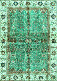 Oriental Turquoise Traditional Rug, abs3196turq